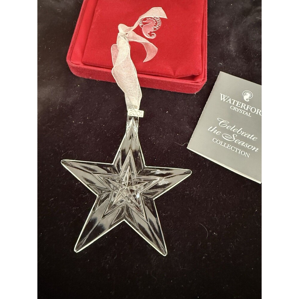 Waterford Crystal Star Ornament Star - 2001 - Boxed